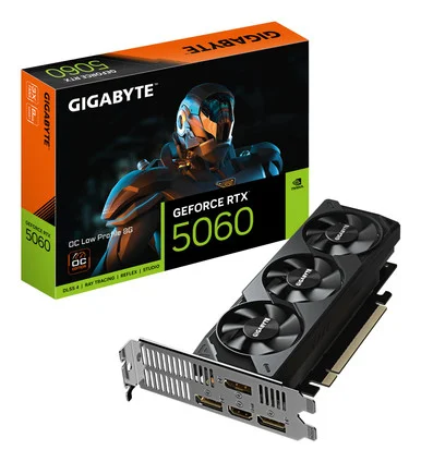 Gigabyte NVIDIA GeForce RTX 5060 Graphic Card - 8 GB GDDR7 - Low-profile GVN5060OC8GL