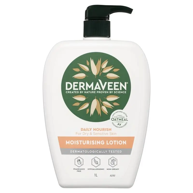 DermaVeen Daily Nourish Moisturising Lotion 1 Litre - Beauty