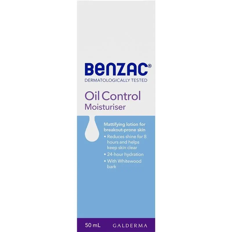 Benzac Oil Control Moisturiser 50ml - Beauty