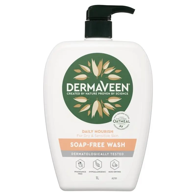 DermaVeen Daily Nourish Soap Free Wash 1 Litre - Beauty