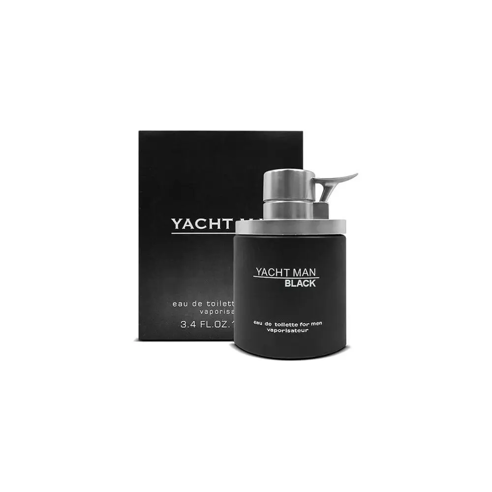 Myrurgia Yacht Man Black Mens Fragrance Spray 100ml Eau De Toilette EDT - Beauty
