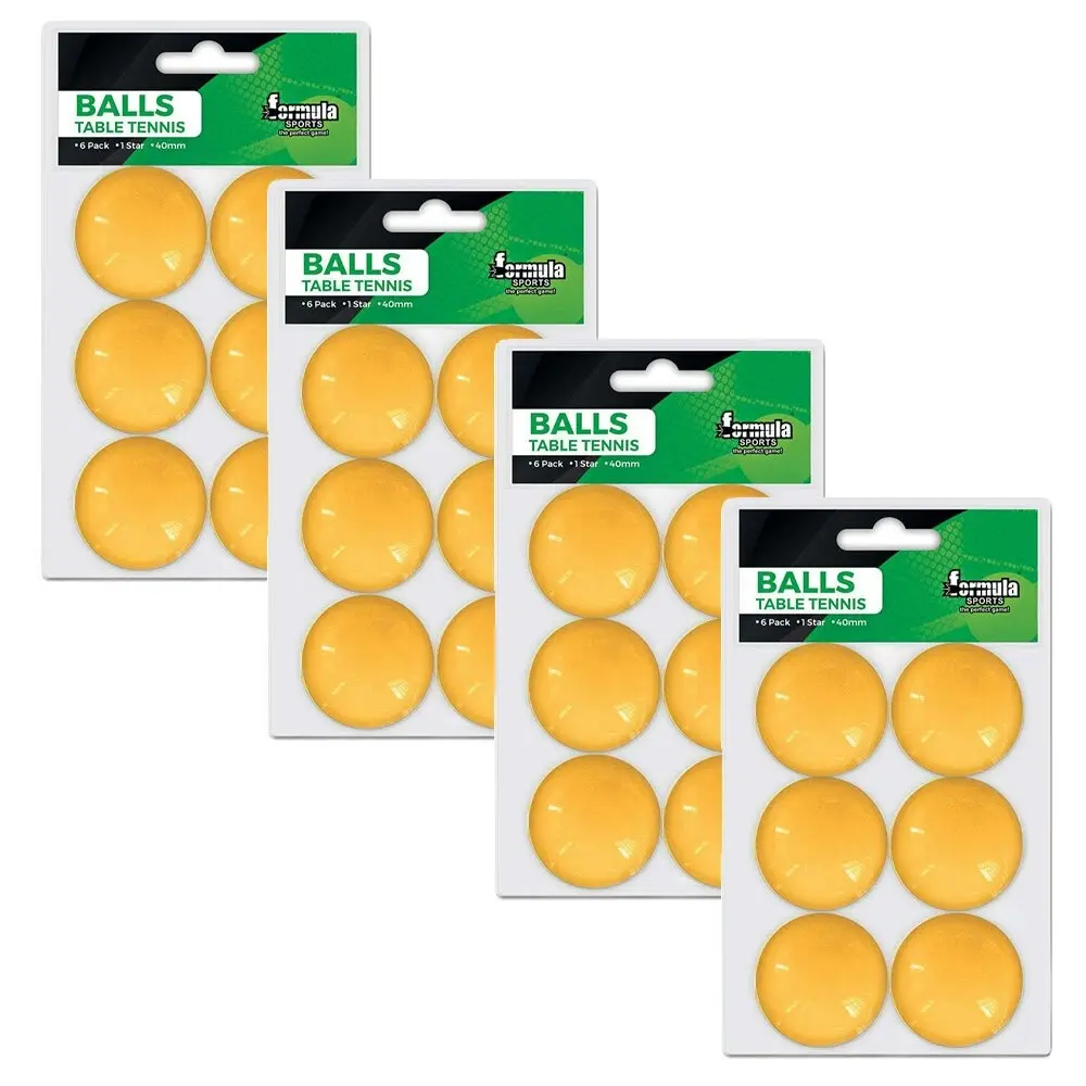 24pc Formula Sports 4cm Table Tennis Balls Ping Pong Practice/Training Orange - Sports & Outdoor