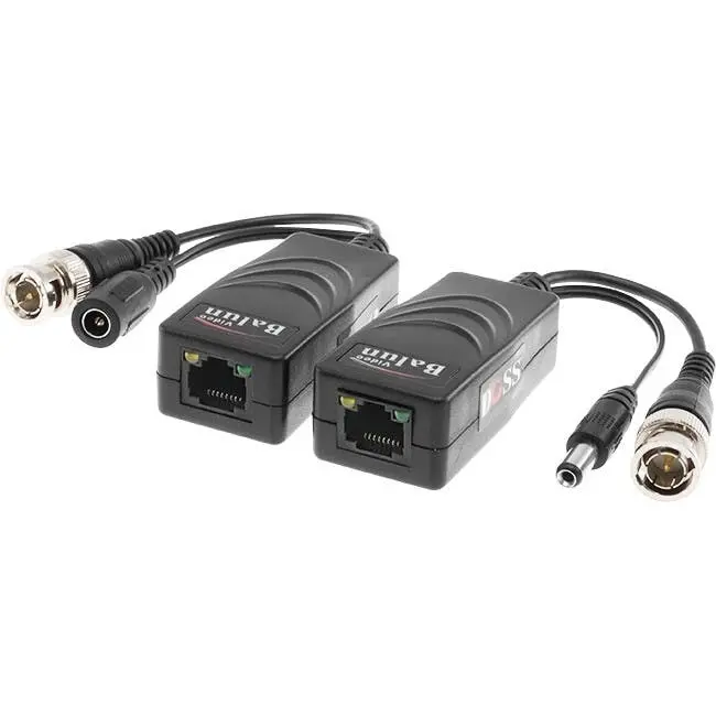 Doss VPB45PCDHD Video & Power Converter/Receiver Balun Passive w/ HD RJ45 12V BK - Home & Garden
