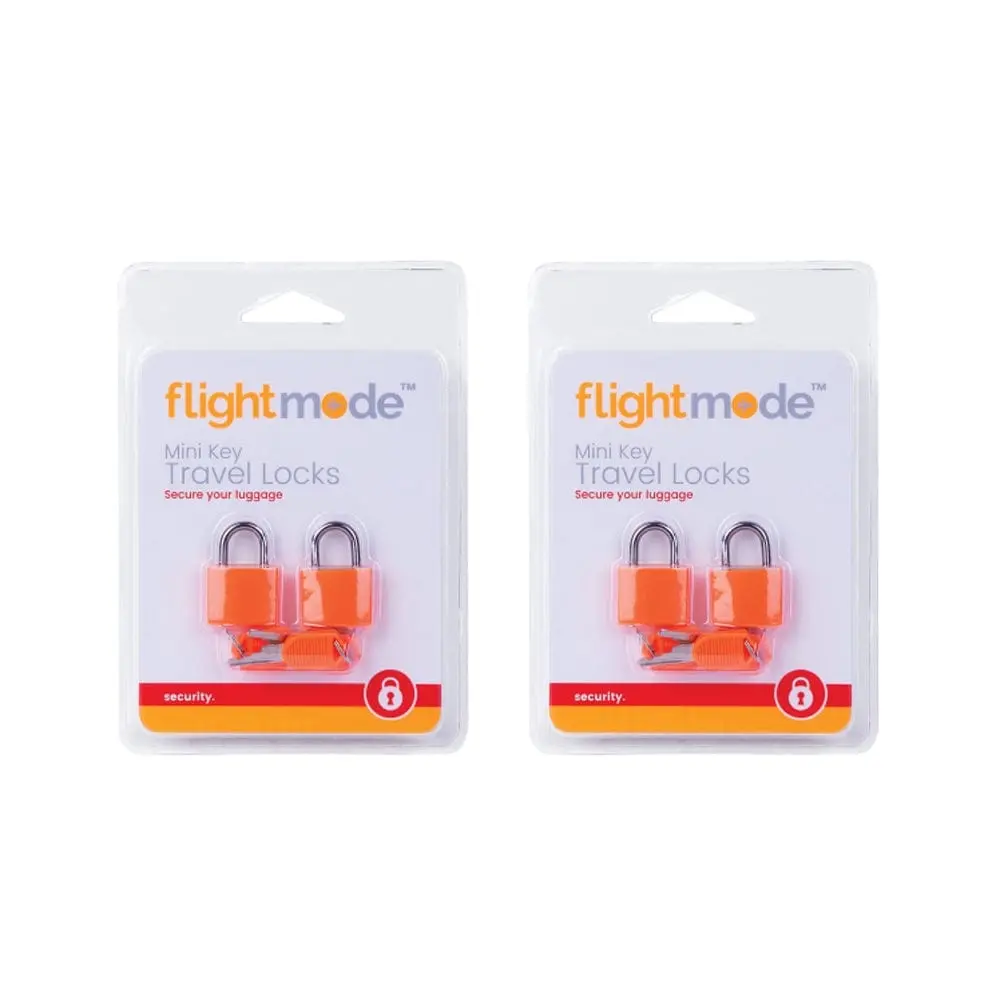 4 Pcs Mini Key Travel Set Padlock Assorted Colors - Fashion