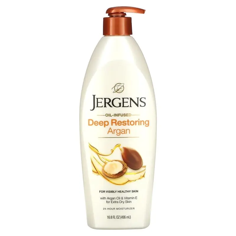 Jergens Oil Infused Deep Restoring Argan Moisturiser 496ml - Beauty