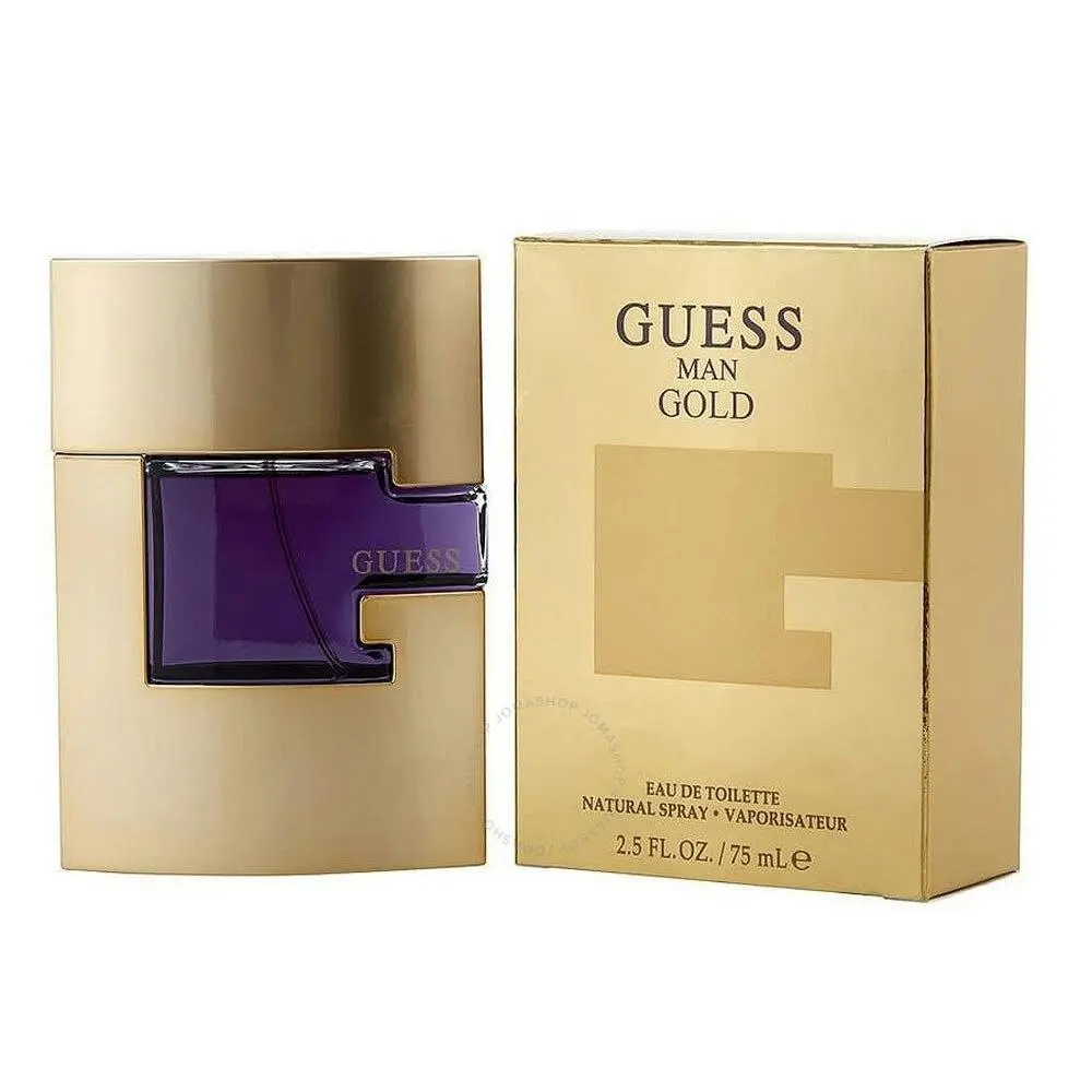 Guess 75ml Man Gold Men Eau de Toilette EDT Men's Fragrances Spray for Him - Beauty