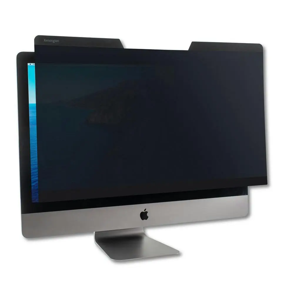 Kensington Reusable Privacy Screen Protector Guard For iMac 27in Monitor Black - Electronics