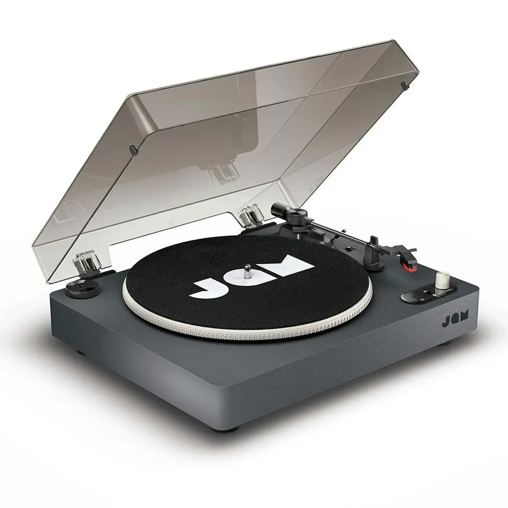 Jam Spun Out Wireless Bluetooth Turntable Vinyl Record Player 33/45/78 RPM Black - Electronics
