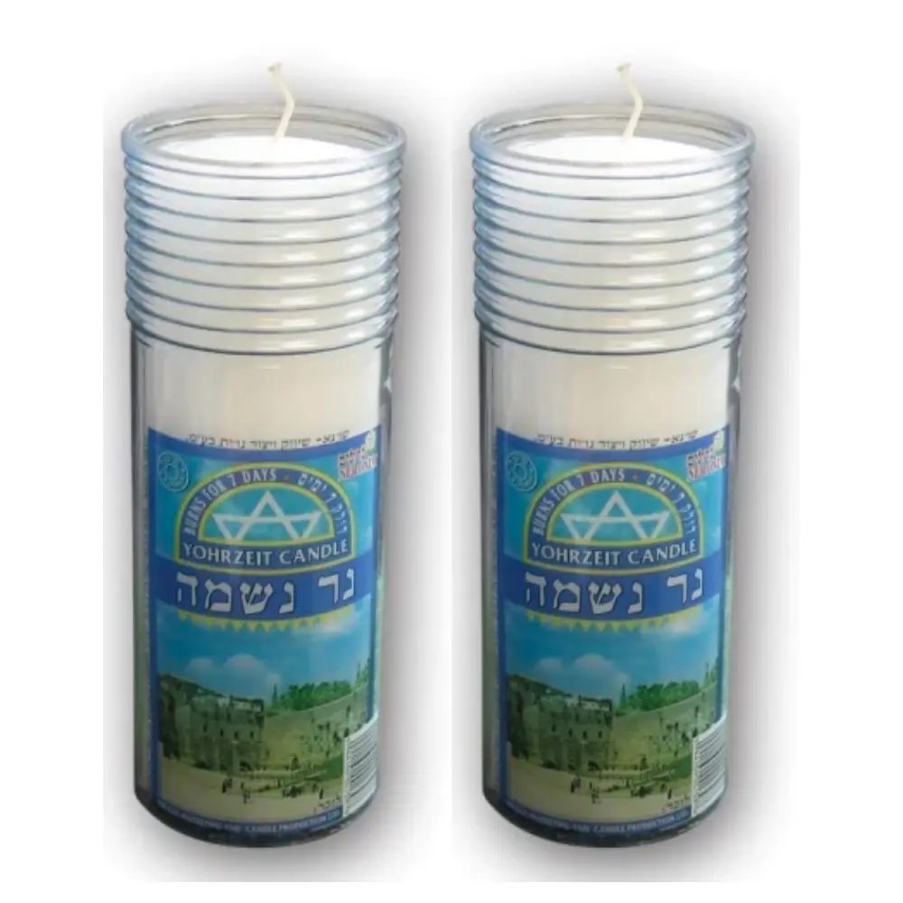 Neronim Memorial Candle 7 Day Plastic x 2 - Home & Garden