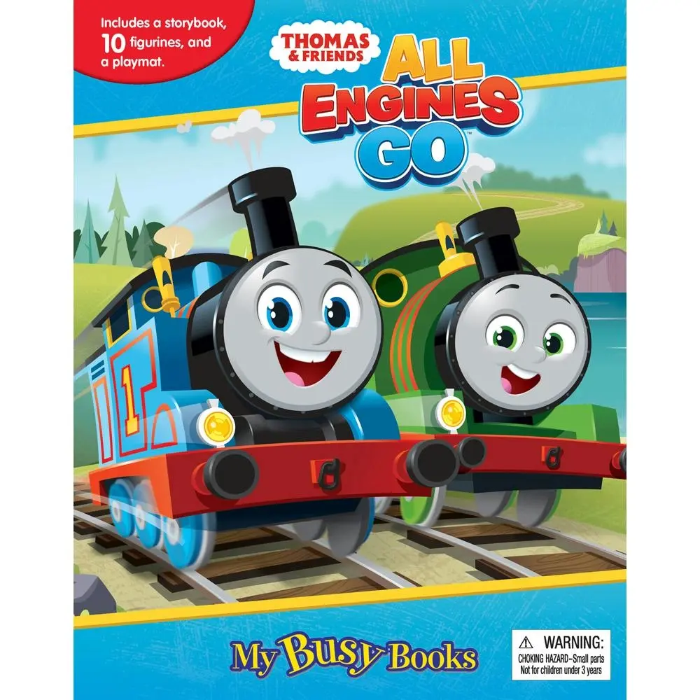 Thomas All Engines Go New My Busy Books Kids Storybook/Toy Activity Kit 3y+ - Entertainment