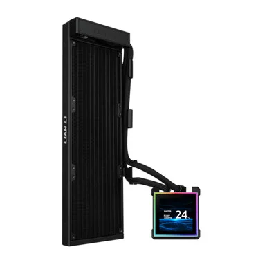 Lian Li 304173 Lian-li Fan Hs2lcds36nb 3.4 Lcd Radiator Black Retail