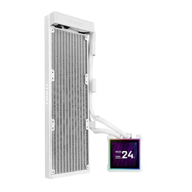 Lian Li 304174 Lian-li Fan Hs2lcds36nw 3.4 Lcd Radiator White Retail