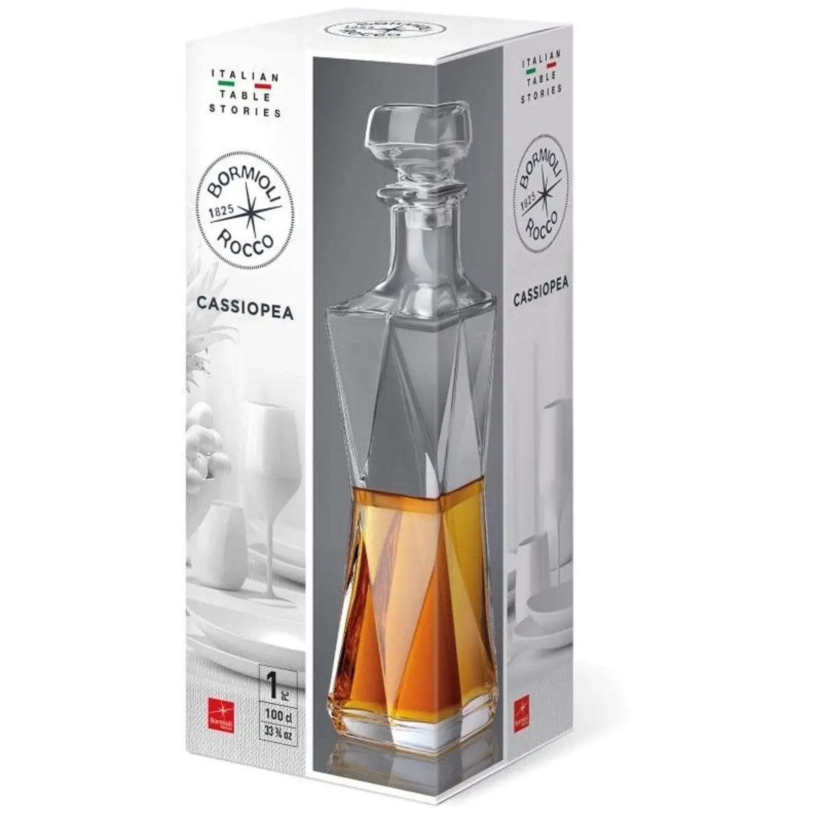 BORMIOLI ROCCO CASSIOPEA 850ml GLASS DECANTER - Home & Garden