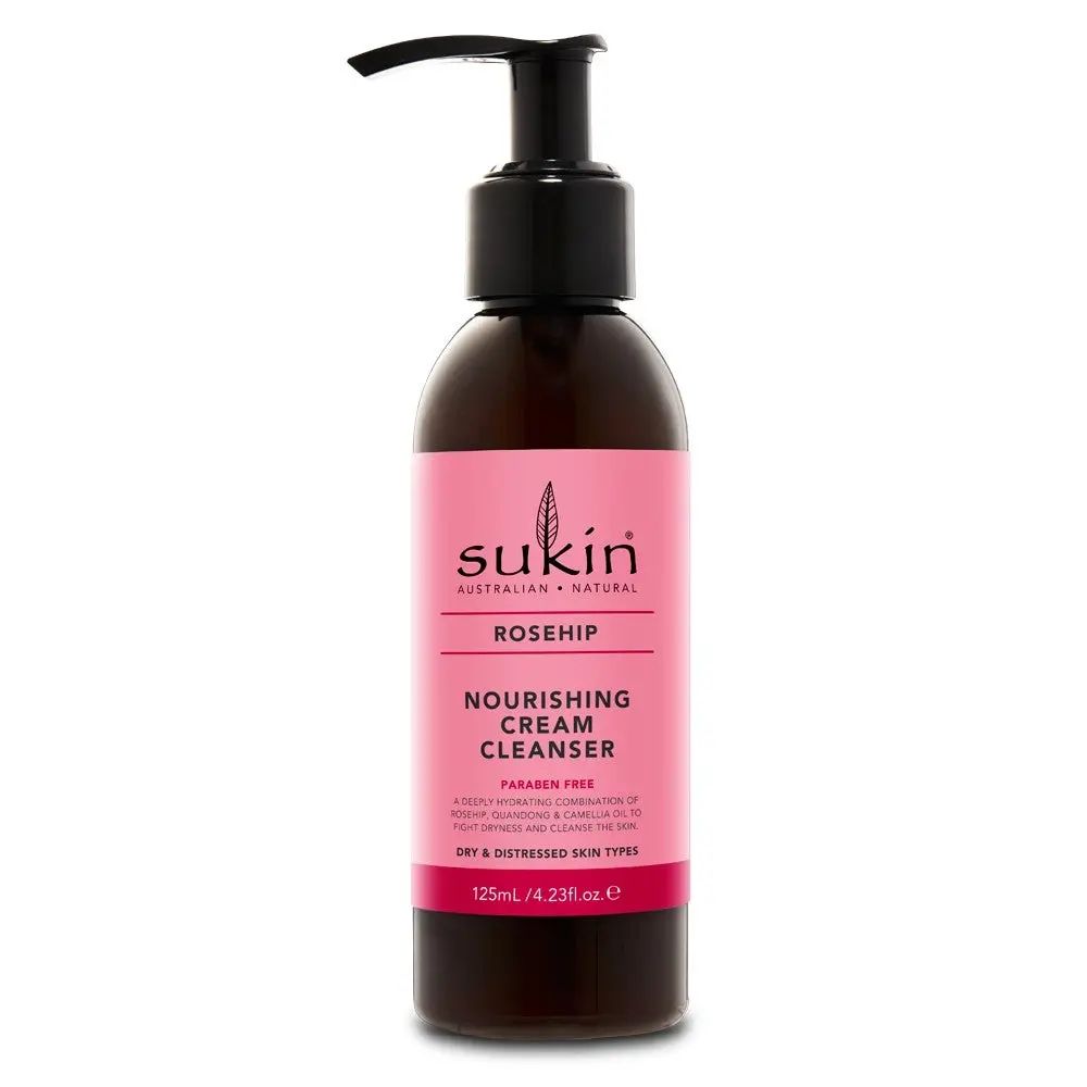 SUKIN Rosehip Nourishing Cream Cleanser 125 mL - Beauty