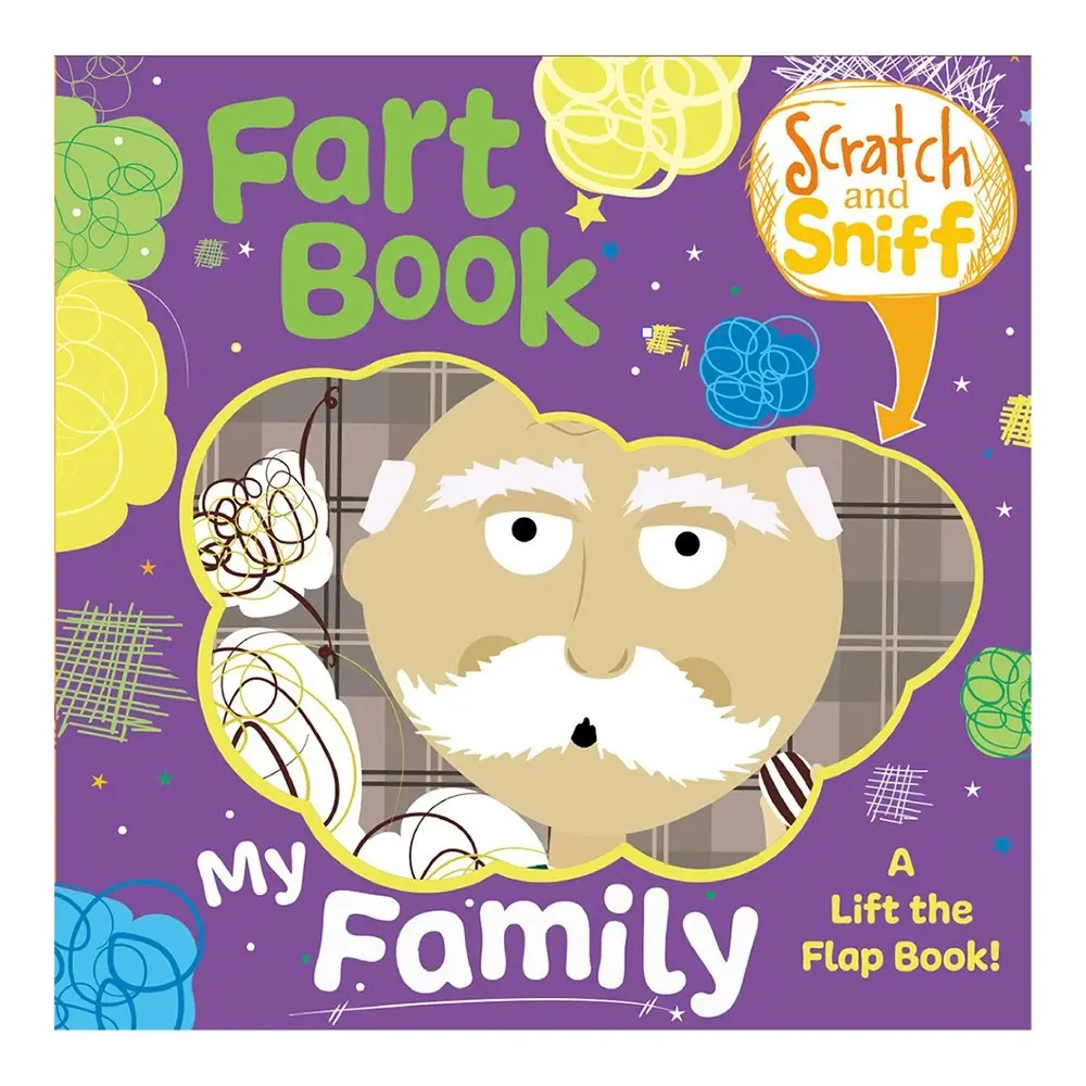 Buddy & Barney Scratch n Sniff Fart Flip Book Family Kids/Children Activity 1y+ - Entertainment