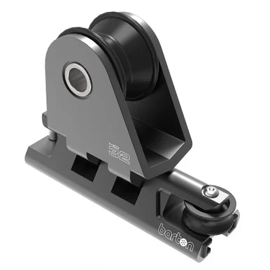 Barton Marine 32211HDB Barton 32mm Towable Genoa Car 2:1 Purchase - Heavy Duty - Black