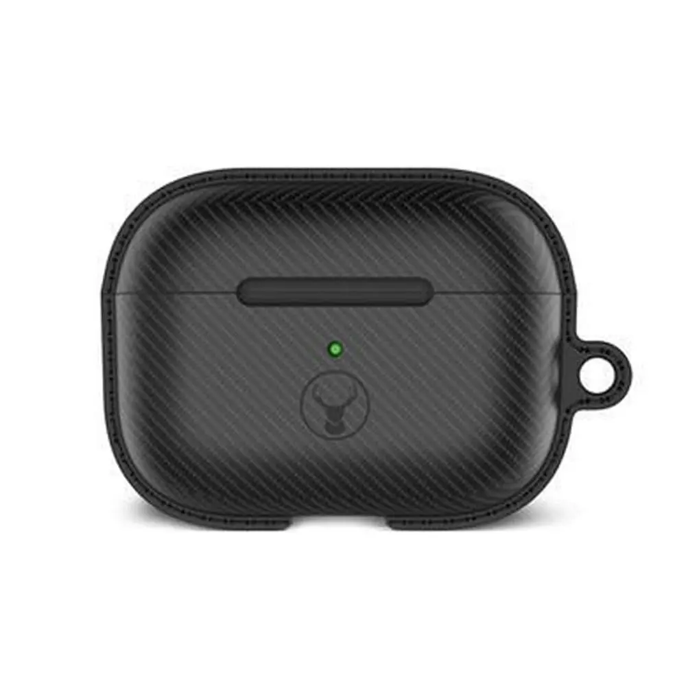 Bon.Elk Carbon Case for Apple AirPods Pro LED/TPU Bumper Drop Proof Cover Black - Electronics