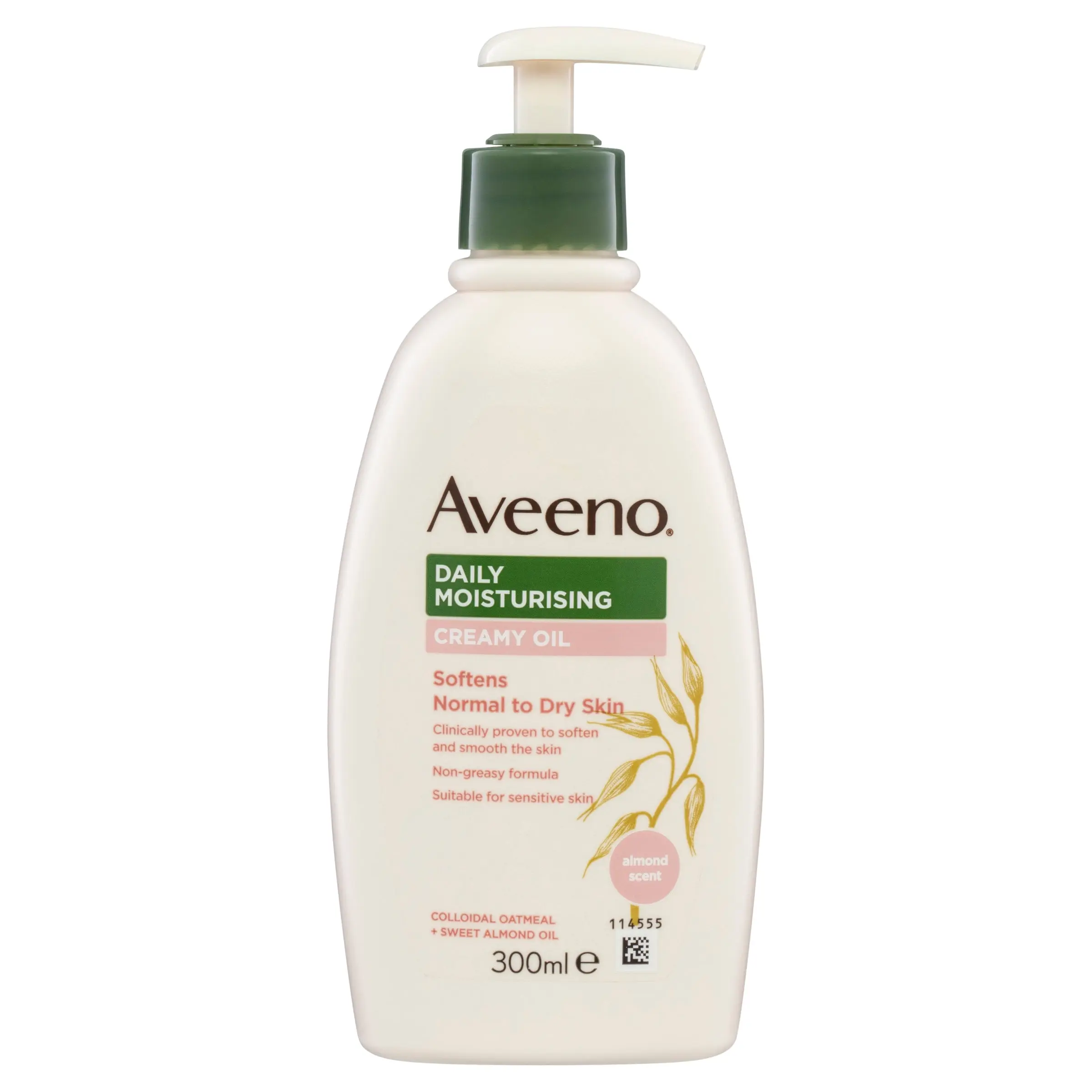Aveeno Daily Moisturising Almond Scented Creamy Oil 300ml - Beauty