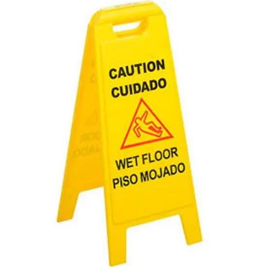 San Jamar 3690000 Wet Floor Sign (english/spanish), 11 X 25 X 25, Yellow