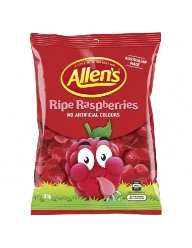 ALLENS Raspberries 190g x 12 - Groceries