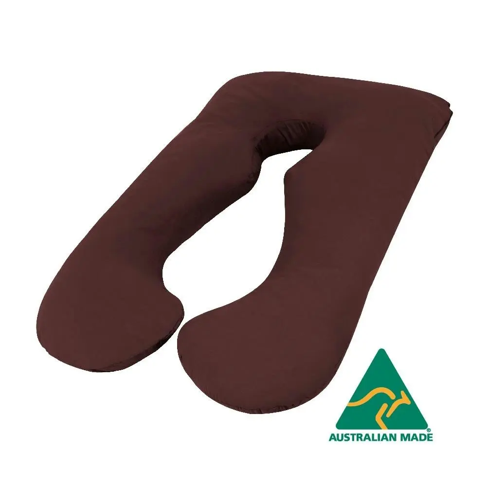 Burgundy Color Aus Made Maternity Pregnancy Nursing Sleeping Body Pillow - Home & Garden