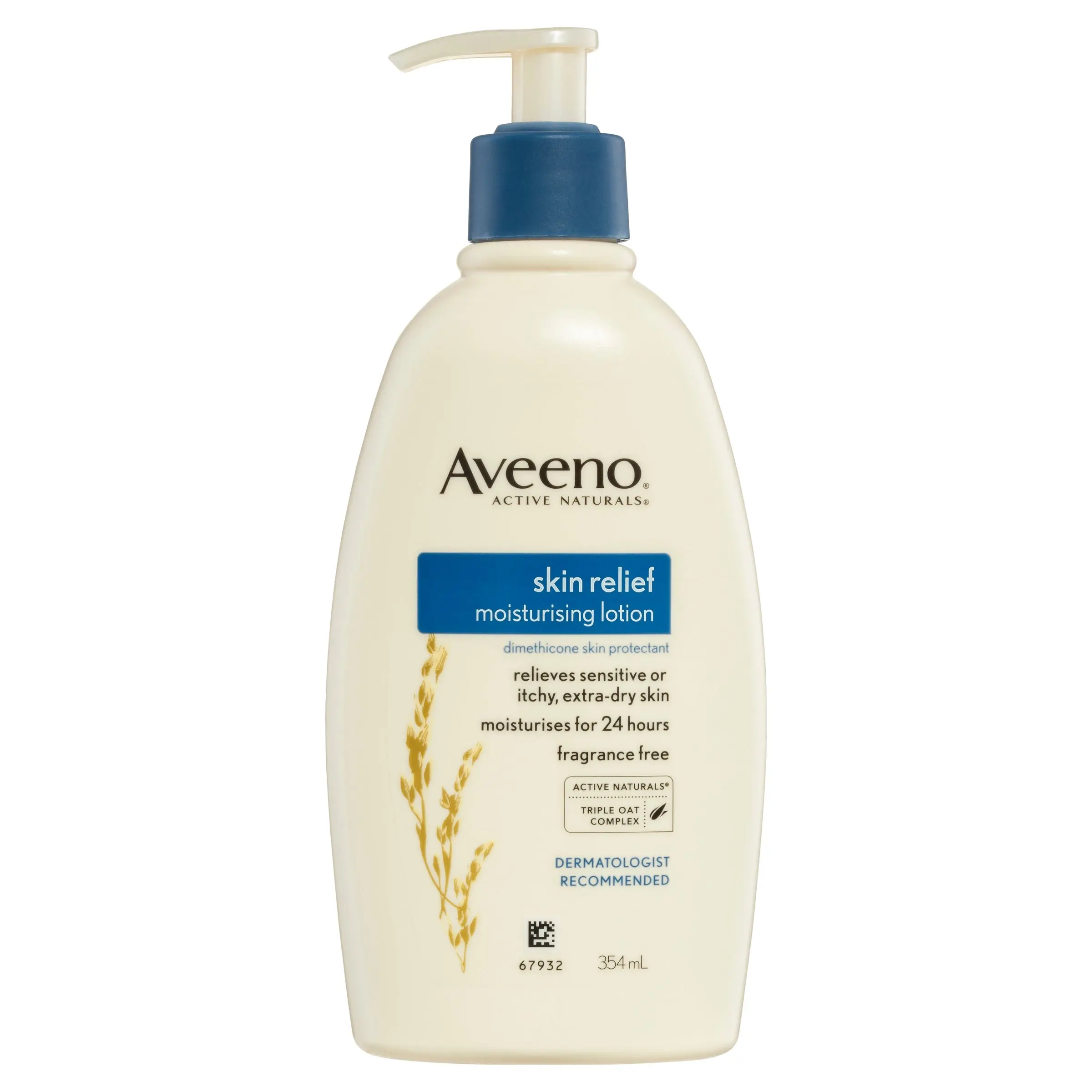 Aveeno Active Naturals Skin Relief Moisturising Lotion Fragrance Free 354ml - Beauty