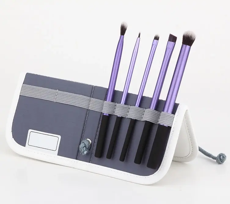 5 Pc Eye Definition Makeup Brush Set Brushes with Case - Beauty