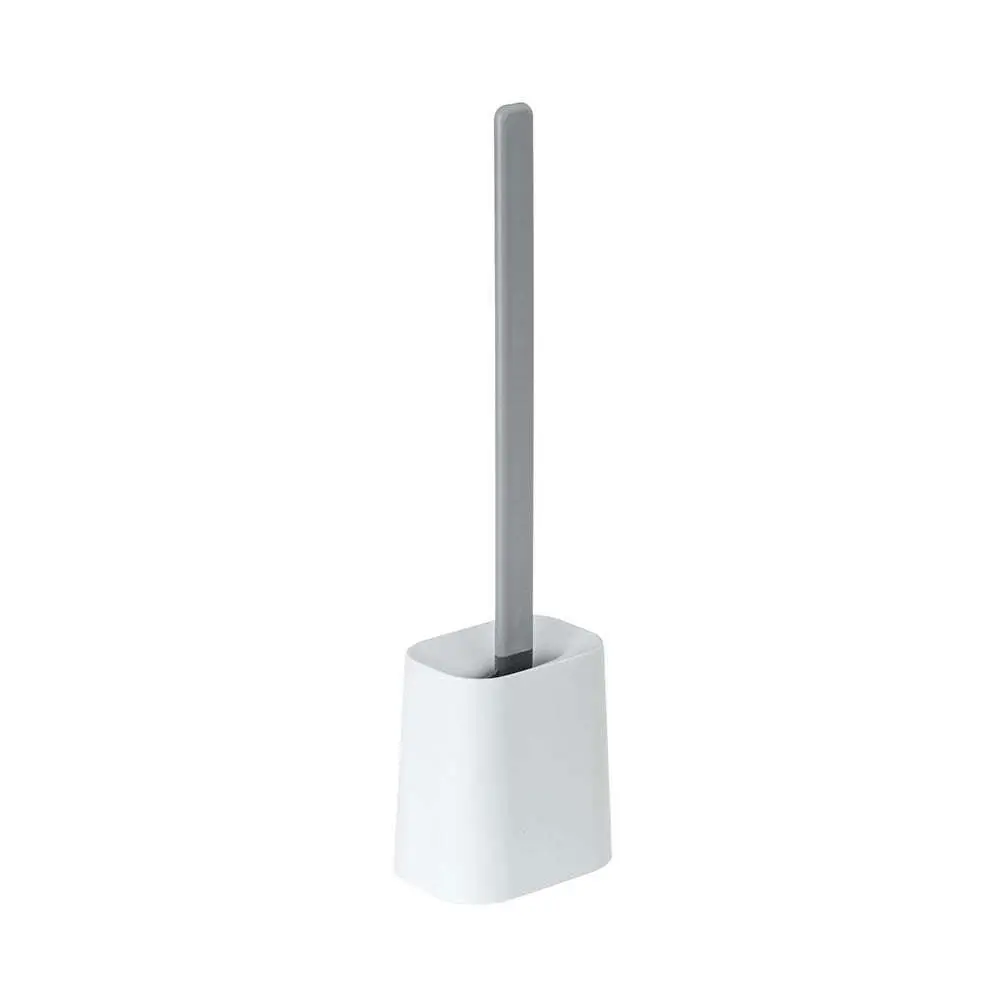 Vigar Essential Rubber Eco Toilet Brush w/ Holder Bathroom Cleaner Set White - Home & Garden