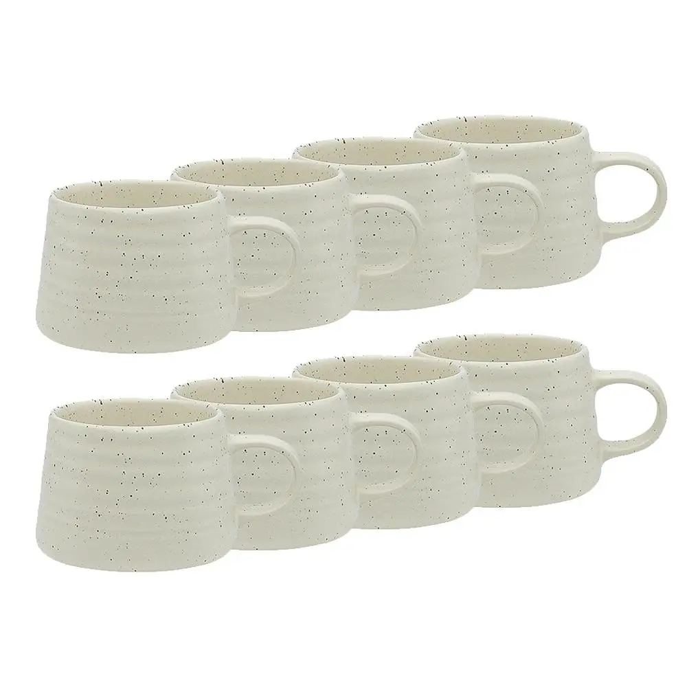 8x Ecology Ottawa Calico 85ml Espresso Coffee Cup Macchiato Stoneware Drink Mug - Home & Garden