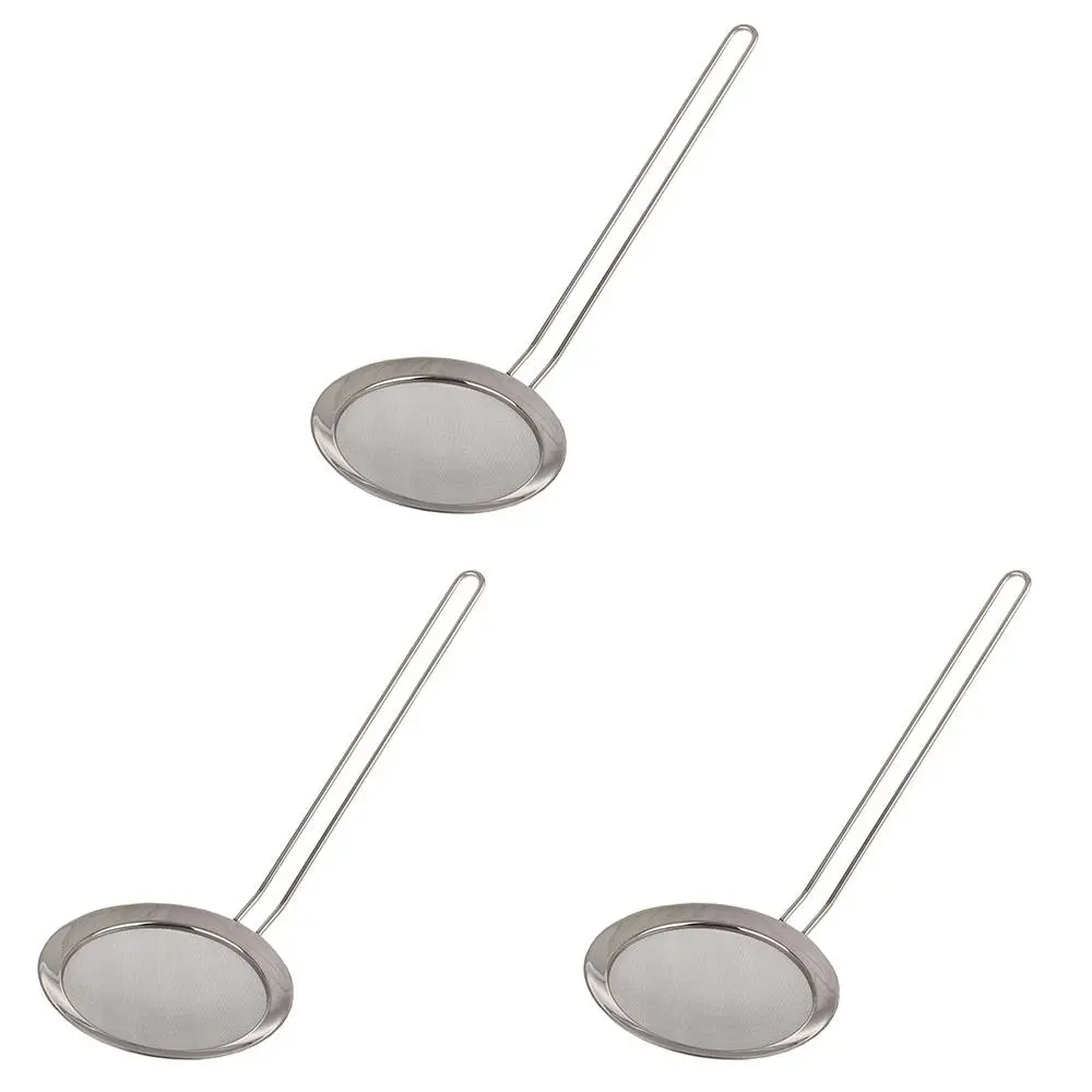 3x Appetito Stainless Steel Fine Mesh Skimmer Kitchen Cooking Utensil 12.5cm - Home & Garden