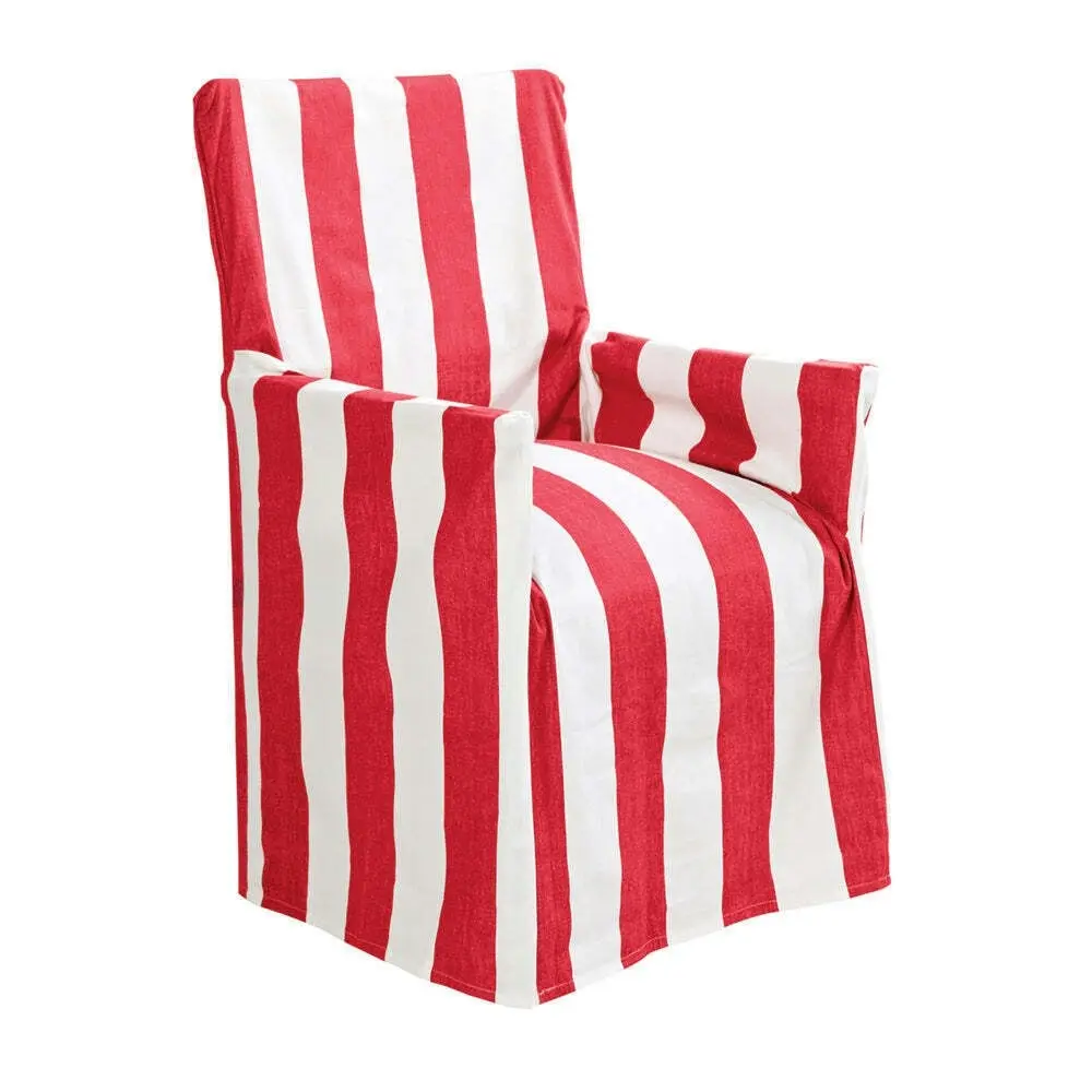 J.Elliot Outdoor Stripe 54x12.7cm Director Chair Cotton Cover/Protector Red - Furniture