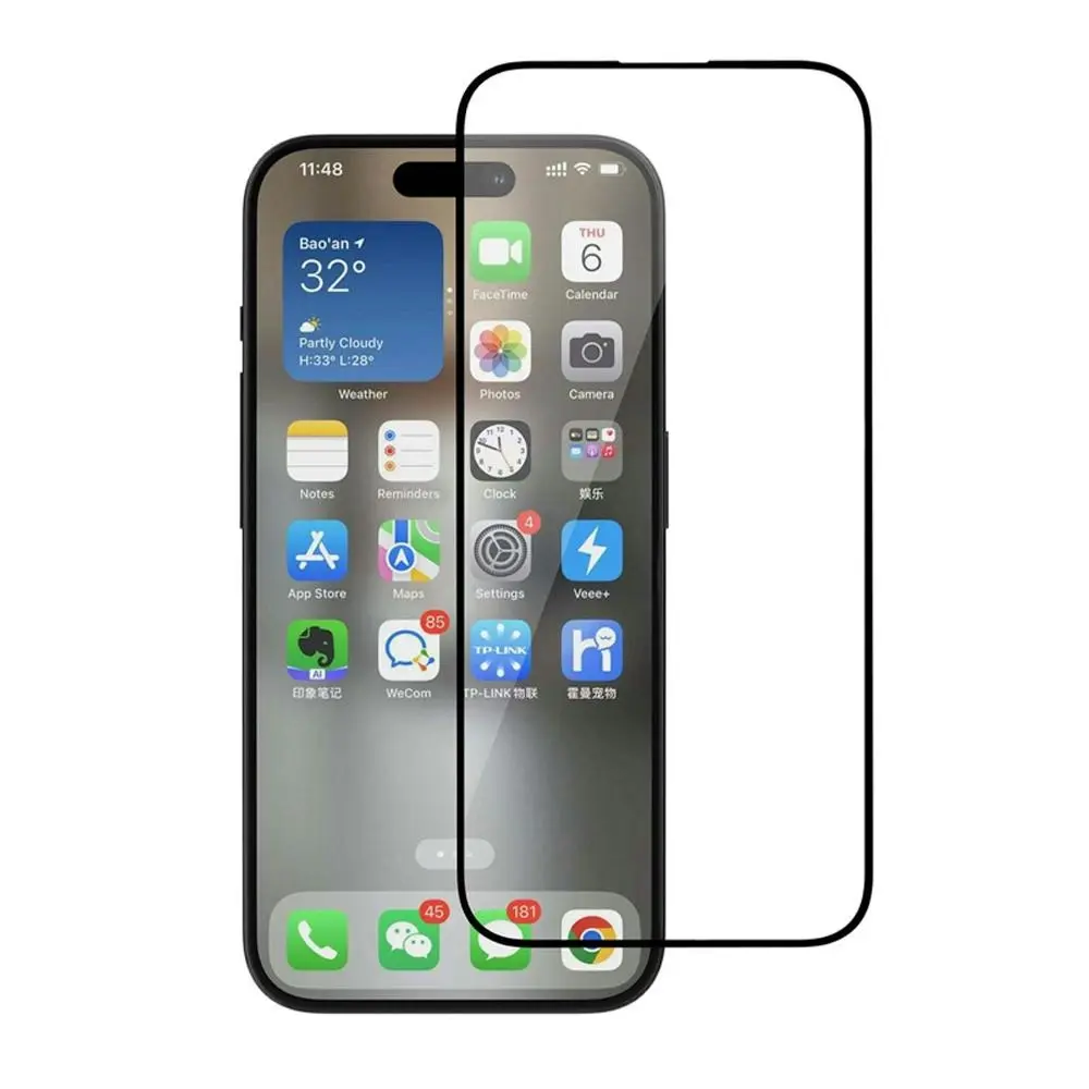 Philips HD Ceramic Flexible Screen Protector Film For Apple iPhone 15 Plus Clear - Electronics