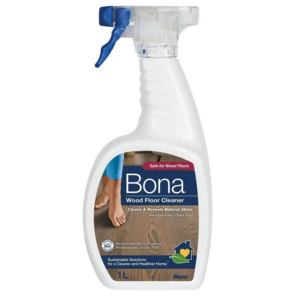 Bona 1L Wood Floor Cleaner Spray Maintenance/Cleaning for Wooden/Timber Surface - Home & Garden