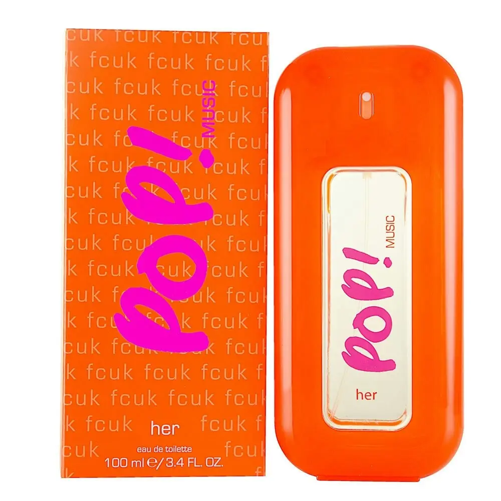 Fcuk Pop Music 100ml Eau De Toilette/EDT Fragrance/Natural Spray for Women/Her - Beauty