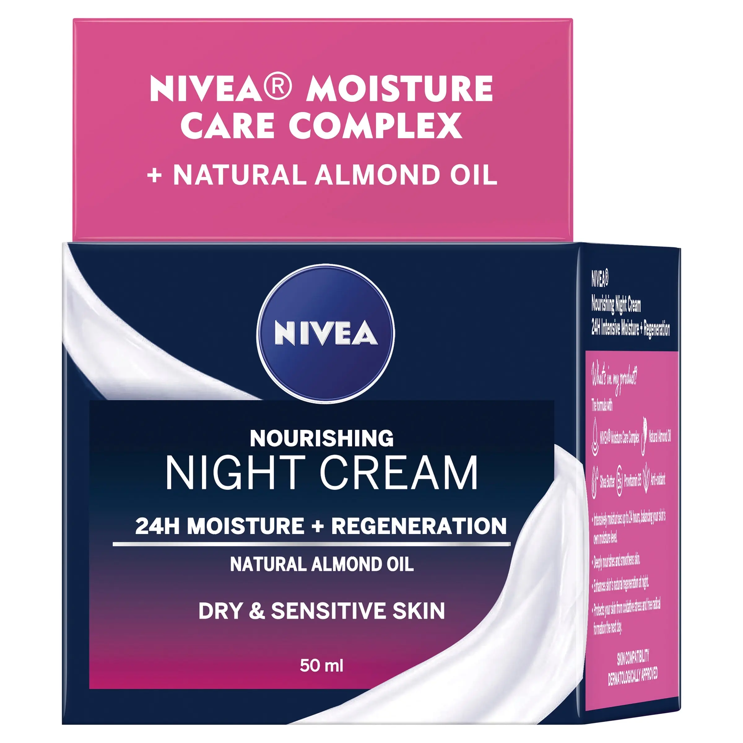 NIVEA Daily Essentials Rich Regenerating Night Cream 50mL - Beauty