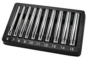 Astro Pneumatic 4111 10 Piece 1/4" Drive Extra Deep Metric Socket Set