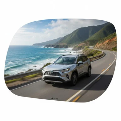 Burco 4135 Driver Side Mirror Glass for Toyota RAV4