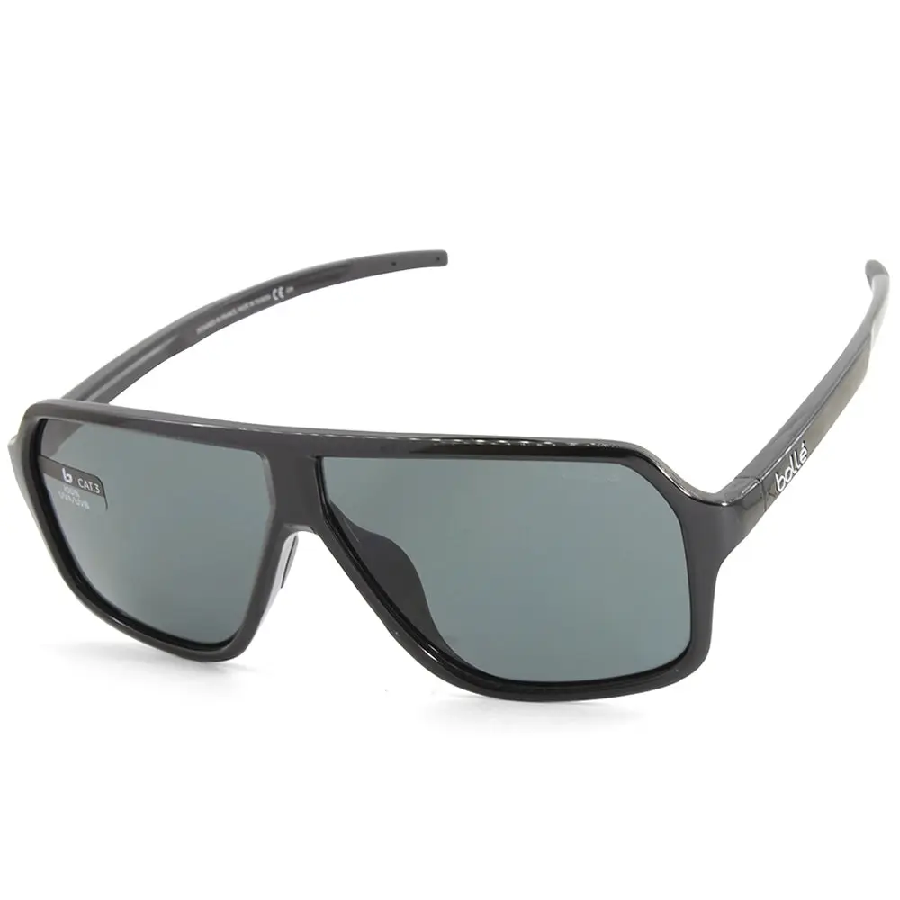 Bolle Prime Shiny Black/Grey TNS Men's Designer Sunglasses BS030001 - Fashion