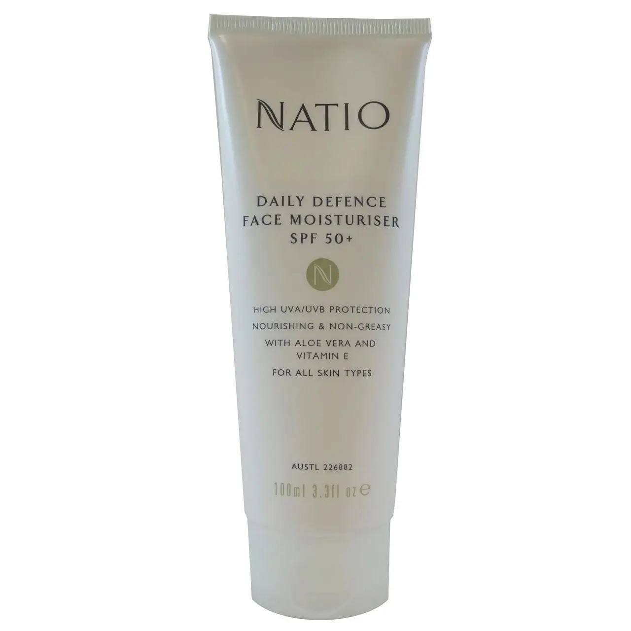 Natio Daily Defence Face Moisturiser SPF 50+ 100ml - Beauty