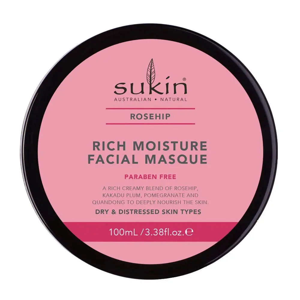 SUKIN Rosehip Facial Masque 100 mL - Beauty