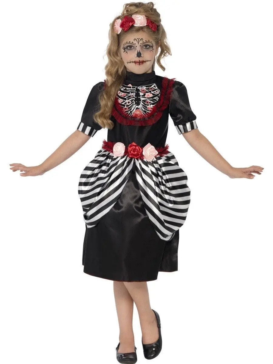 Sugar Skull Girls Costume - Fashion