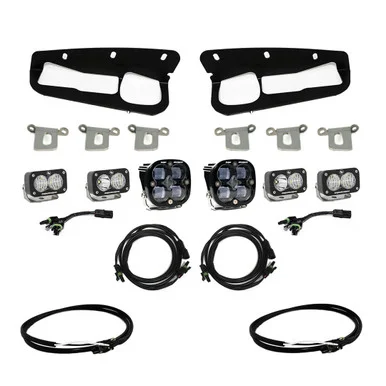 Baja Designs 447761UP Squadron SAE/S2 Sport Fog Pocket Kit for Ford Bronco 2021-22 - Clear
