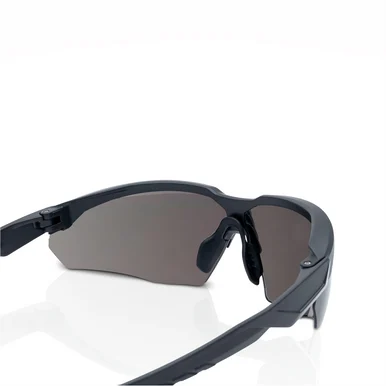 Jackson Safety 45006 Safety Glasses - Hyperguard H-series - Mirrored Smoke Lens - Black Half Frame - Hardcoat Anti-scratch