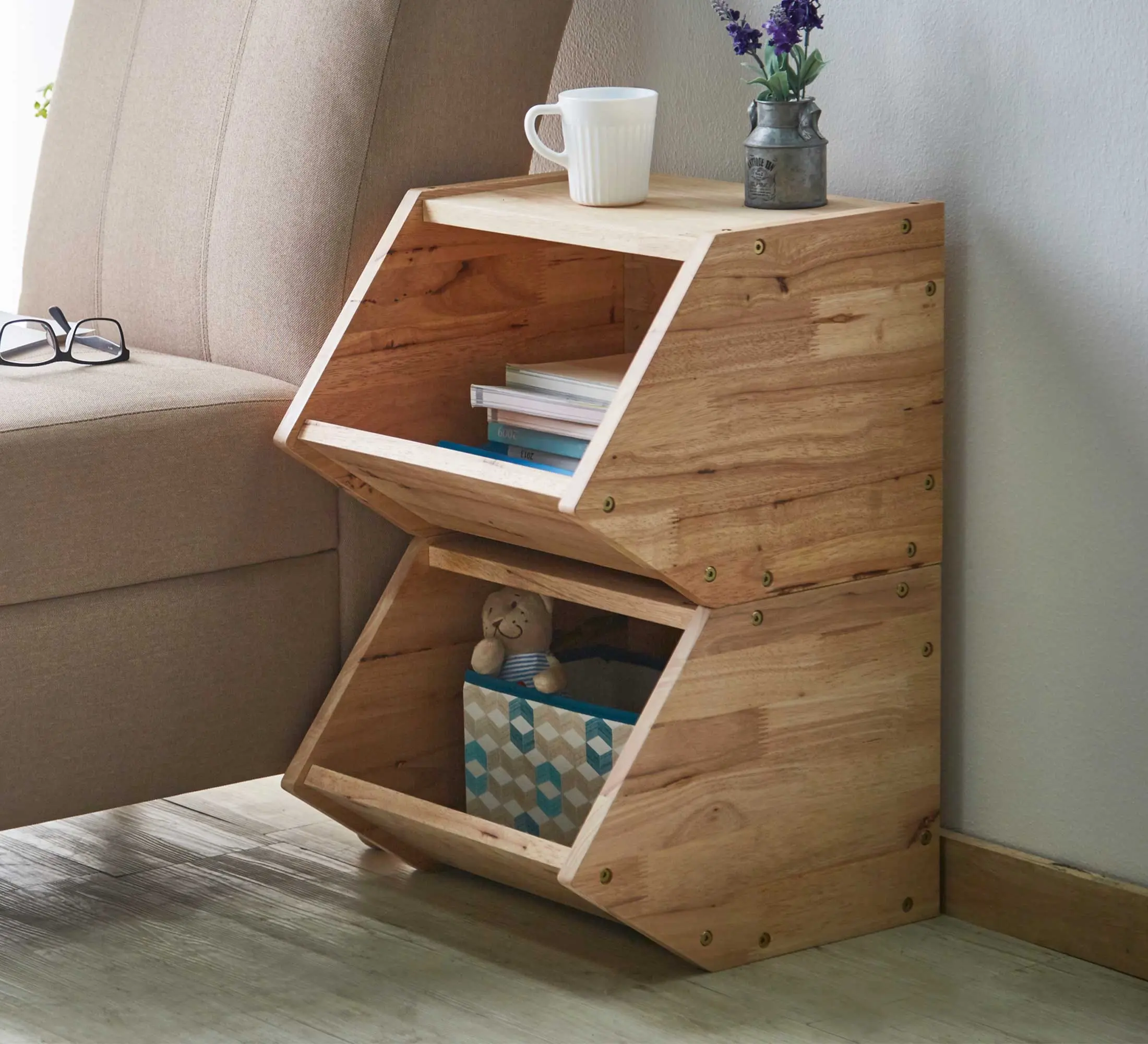 Stegros Stacking Box (Set of 2) - Home & Garden
