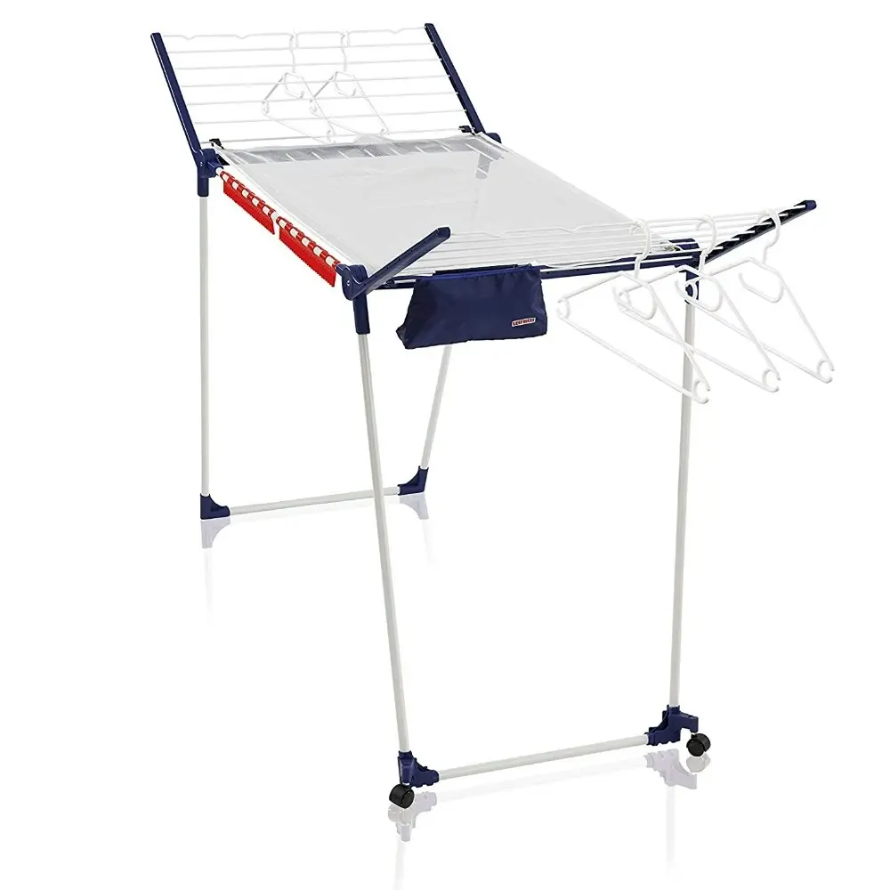 Leifheit Pegasus 200 Solid Deluxe Mobile 20M Clothes Airer | Foldable Indoor Outdoor - Home & Garden