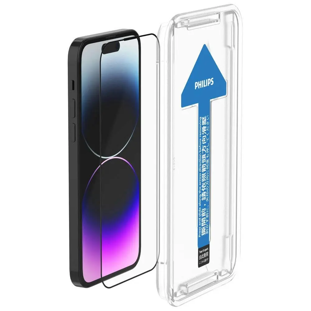 Philips Anti-Reflection Tempered Glass Screen Protector For iPhone 14 Pro Clear