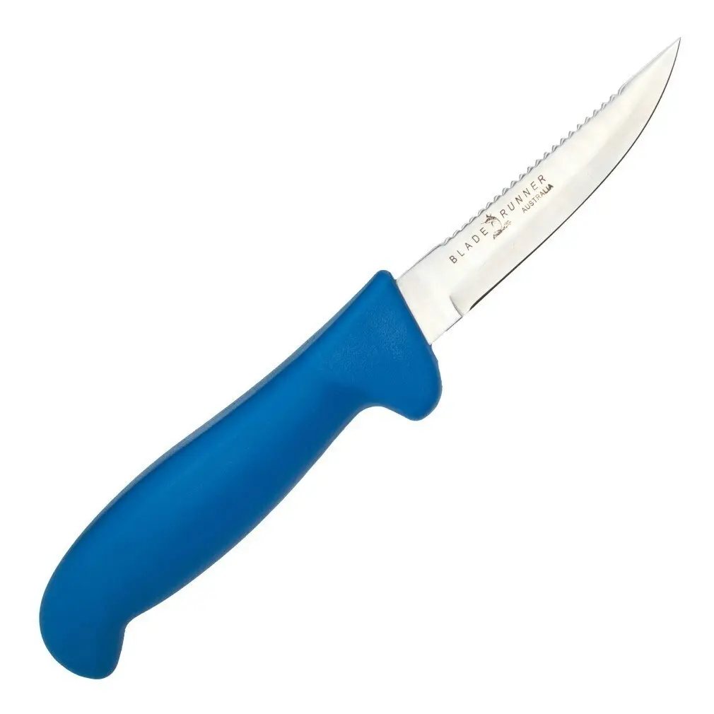 Bladerunner 10cm Scaler Back Bait Knife with Nylon Sheath - Sports & Outdoor