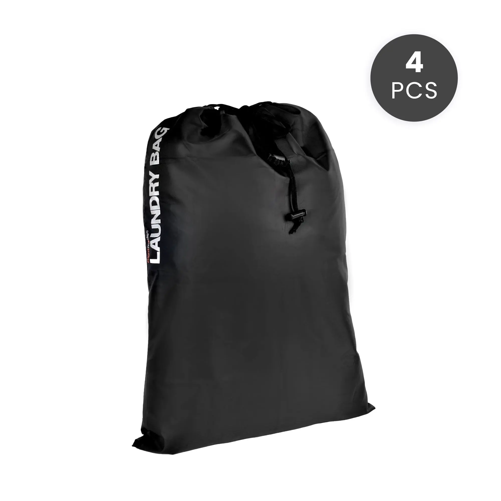 4Pcs Travel Laundry Bag Drawstring Water Resistant Sports Gym Clothes Organiser - Home & Garden