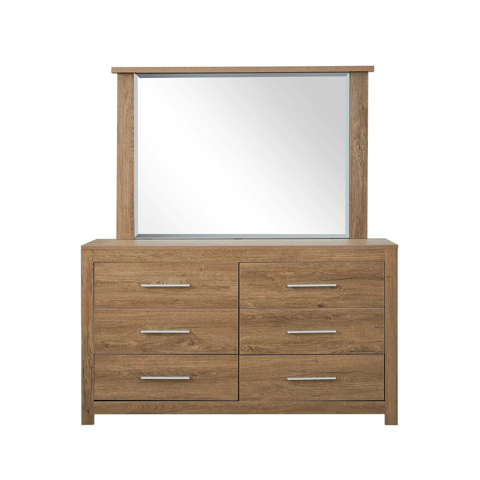 Jason Dresser with Mirror DARK OAK - Furniture