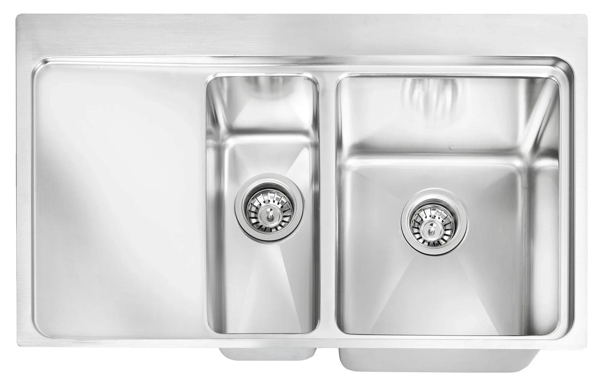 Artusi 1 and 1/3 Bowl Left Hand Drainer Sink - Hardware